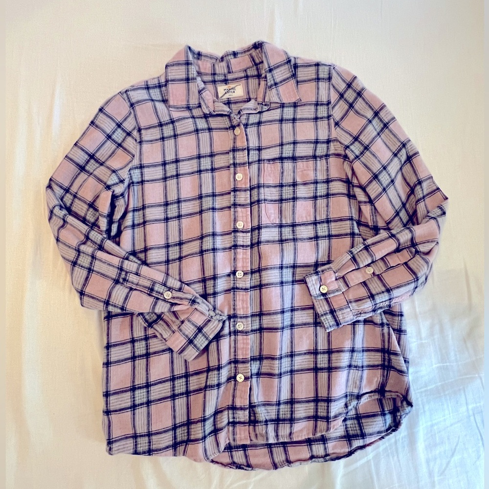 Marine Layer plaid flannel shirt